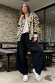 Laundry B Suko Suedette Bomber Jacket Honeycomb /10 =